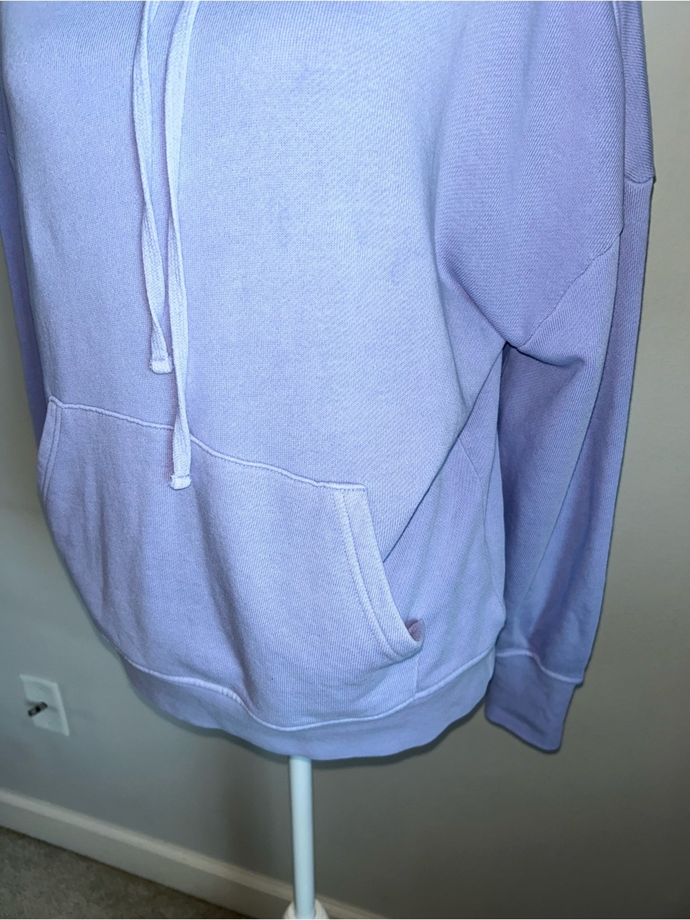 NEW 78&Sunny Relaxed Lavender Pullover Oversized Hoodie Sz S - Picture 2 of 7